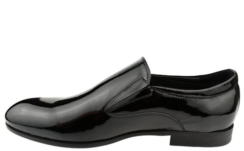 Pantofi eleganti, barbati, OTTER, V620002-01 negru, piele lacuita